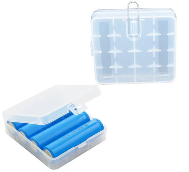 

10pcs/lot New Portable Hard Plastic Battery Holder Case Storage Box Cover for 4 x 18650 Lithium Batteries