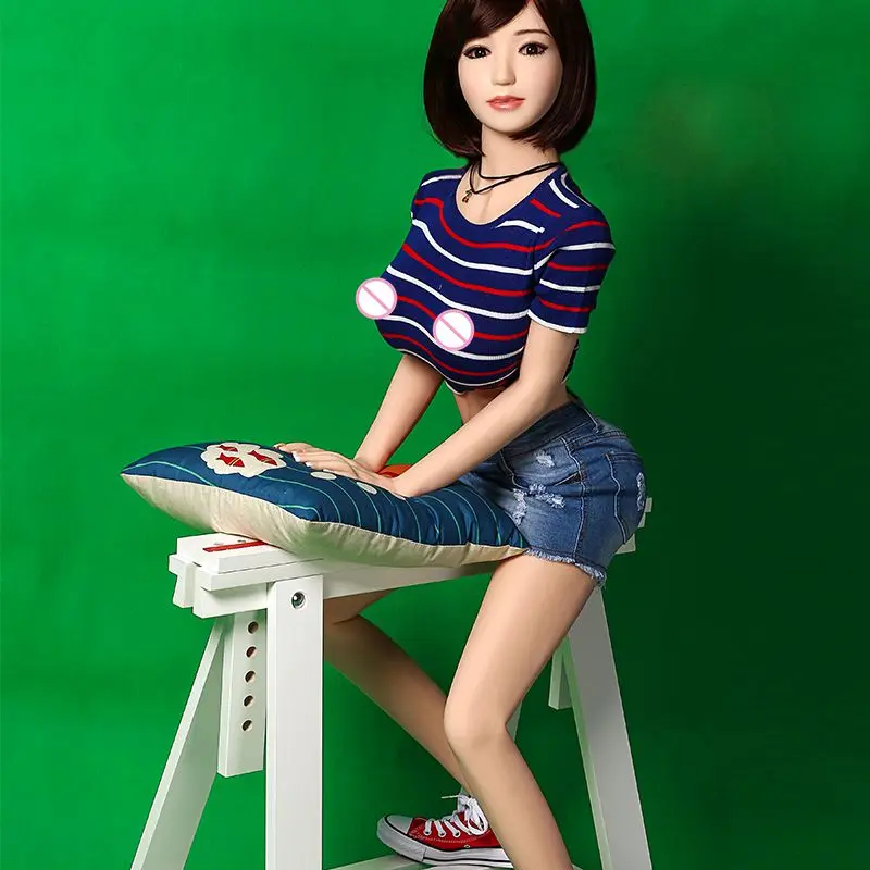 158cm Real Ukraine sex Doll Top Quality Metal Skeleton Full Silicone Sex Toy For Men Anal Love with Oral Vagina Black dress | Красота и