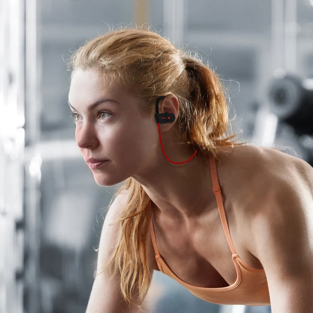 Беспроводная bluetooth-гарнитура наушники спортивные потонепроницаемые стерео