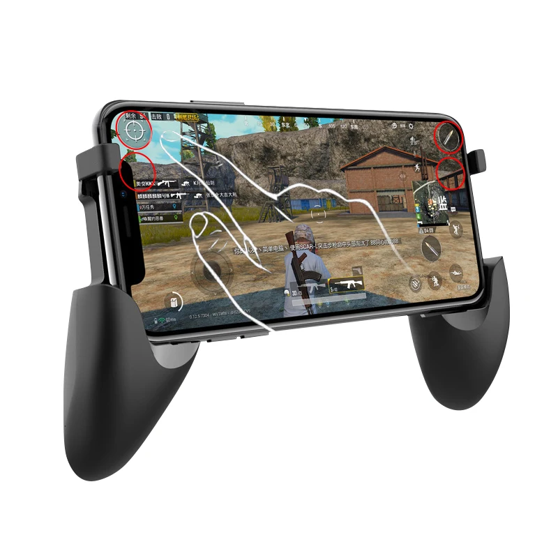 Мобильный контроллер PUBG, кнопка поворота, геймпад для PUBG IOS Android, шесть 6 пальцев, операционный геймпад, периферийный контроллер PUBG