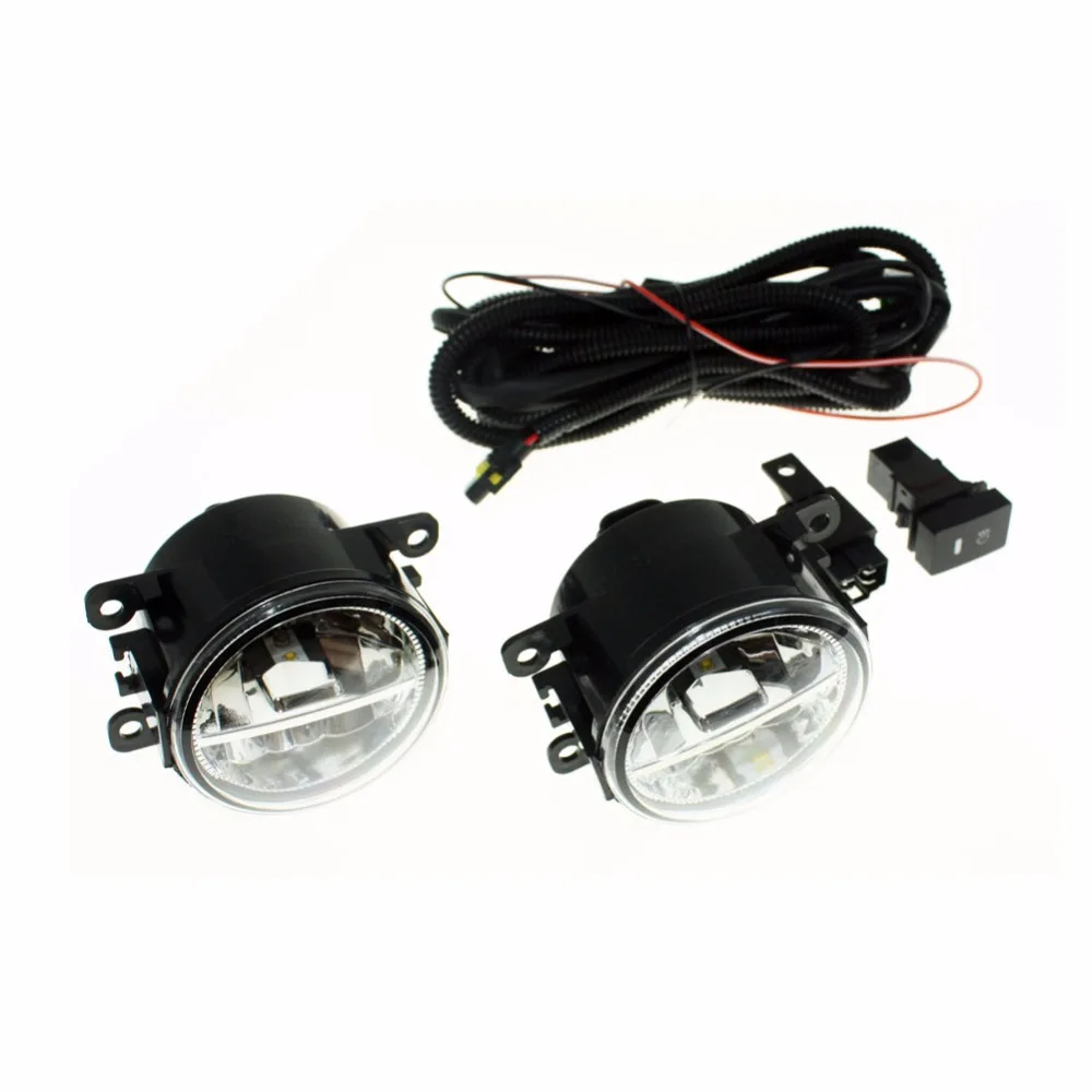 

H11 Wiring Harness Sockets Wire Connector Switch + 2 Fog Lights DRL Front Bumper LED Lamp For Peugeot 207 SW Estate WK_ 2007-12
