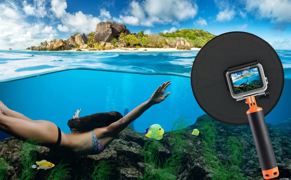 Anorisem купол порт водонепроницаемый 98ft подводный купол для GoPro Hero 7 черный, Hero 6, Hero 5, Hero аксессуары для камеры крепление