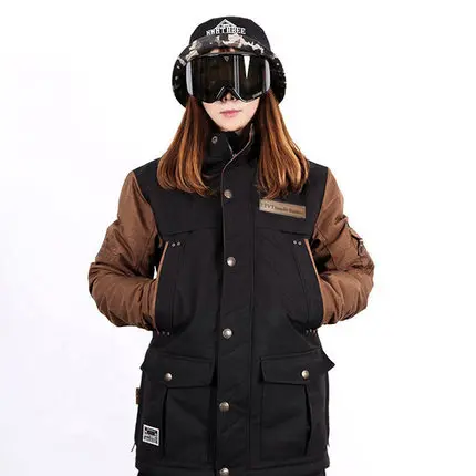 JACKETS 5 LTVT, мужской, женский лыжный костюм, шпон, двойная одежда для сноуборда, костюм, водонепроницаемый, тонкий, стеганый, Корейская версия, стиль, женский лыжный костюм - Цвет: JACKETS 5