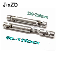 2pcs 90 115mm 110 155mm steel cvd universal joint drive shaft heavy duty for 110 rc rock crawler car rc4wd axial scx10 d90 zxz