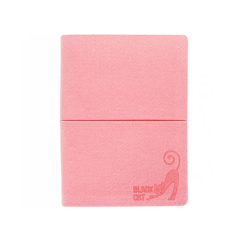 Pink cat A5 A6 Блокнот с отрывными листами дневник план кольцо Биндер спиральный блокнот еженедельник Caderno Agenda школьные офисные принадлежности - Цвет: Pink cat