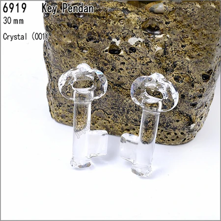 1 шт.) Кристалл от Swarovski 6919 Подвеска для ключей сделано в австрийском стиле свободные бусины горный хрусталь для изготовления ювелирных изделий своими руками - Цвет: Crystal 001