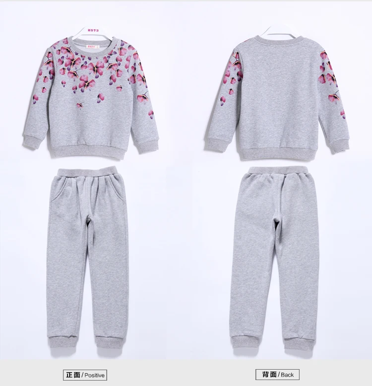 Демисезонный комплект одежды для девочек детский костюм с цветочным рисунком
