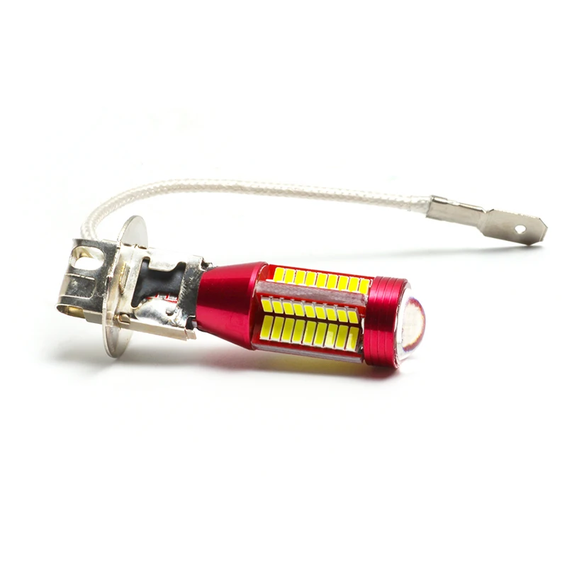 KEYECU 2 шт. чрезвычайно яркие белые H3 4014 78SMD мощные светодиодные лампы для DRL или