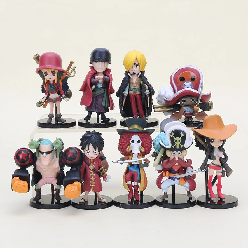 9 шт./компл. Аниме One Piece ПВХ экшн-фигурки милые фигурки игрушки куклы