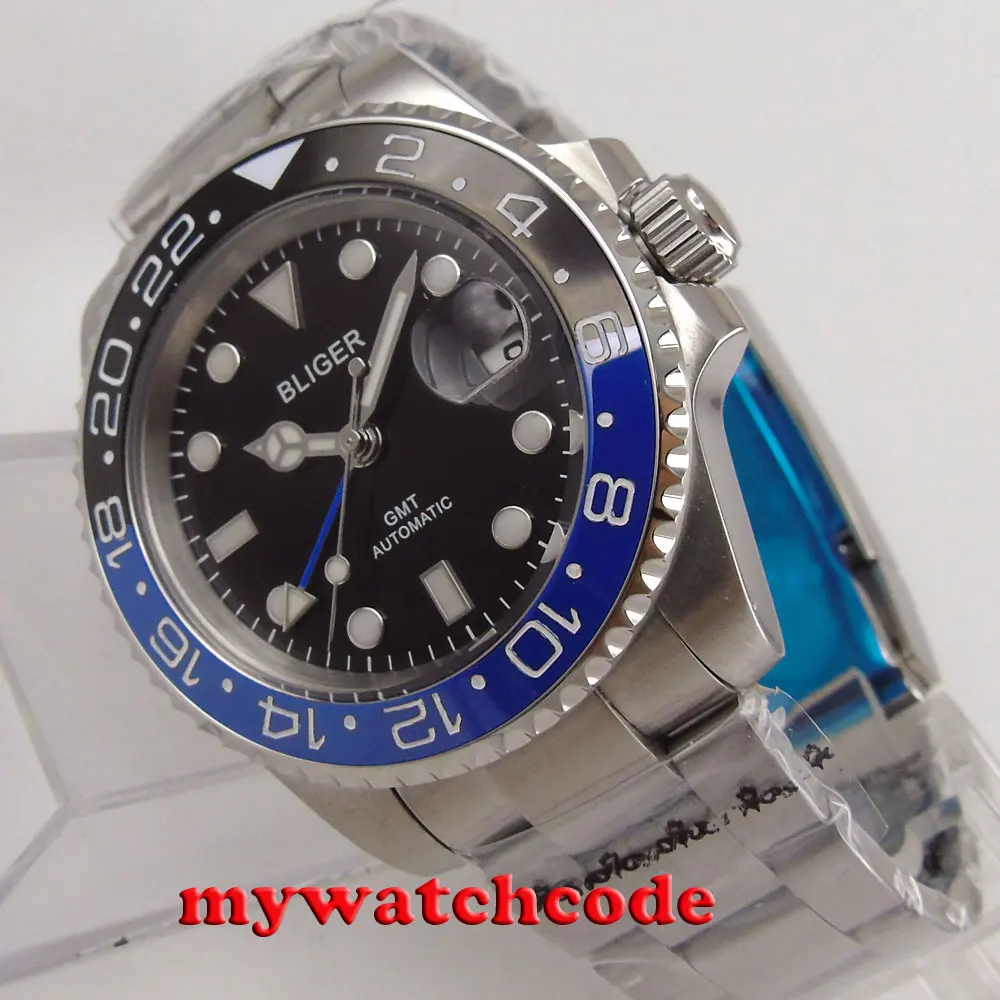 Мужские автоматические часы с черным циферблатом 40 мм|watch automatic men|watch menwatch men |