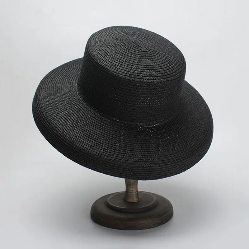 Модная классическая женская летняя соломенная шляпа Солнцезащитная пляжная