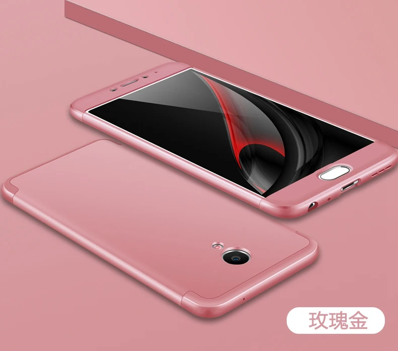 AXBETY для Meizu m6 Note Cass полная защита чехол ультра тонкий жесткий Гибридный Пластиковый чехол s для Meizu M6 Note чехол для Meizu M5 Note - Цвет: rose pink