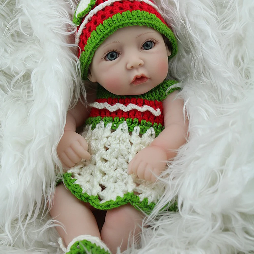 Reborn Baby Doll 11 дюймов милые куклы для девочек винил мягкие игрушки детей