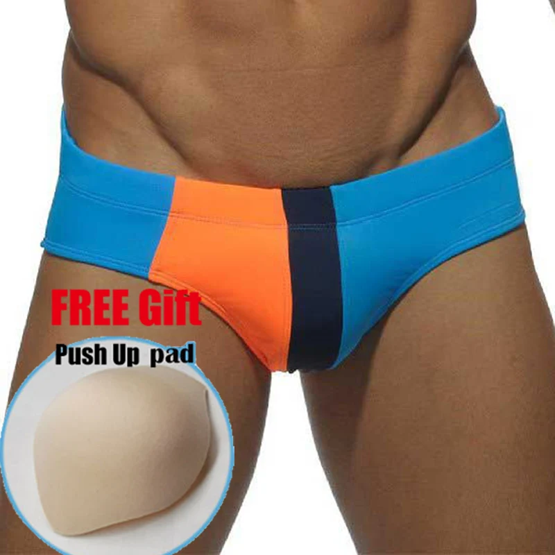 Бесплатная подкладка! Новинка 2017 одежда для плавания сексуальные мужские плавки