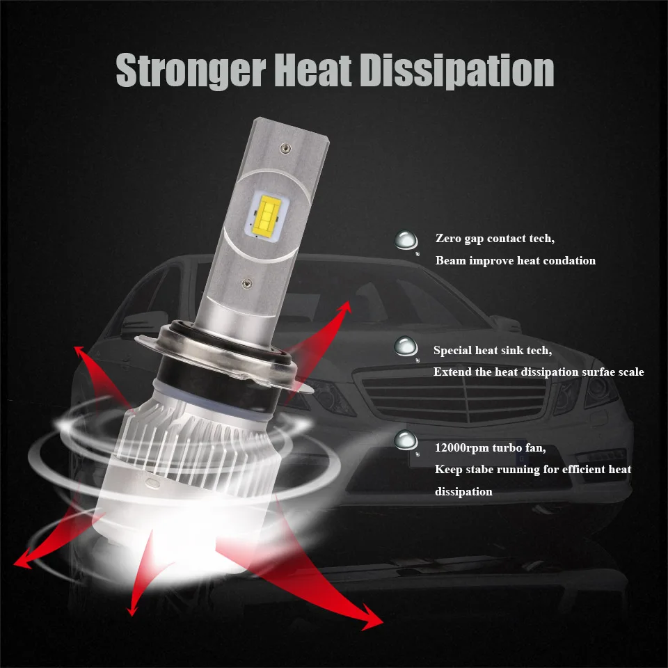 ANMINGPU 2018 Mini 12000LM/пара головсветильник п H4 Led H7 фары s H8 H11 HB3/9005 HB4/9006 H1 H3 9012 CSP