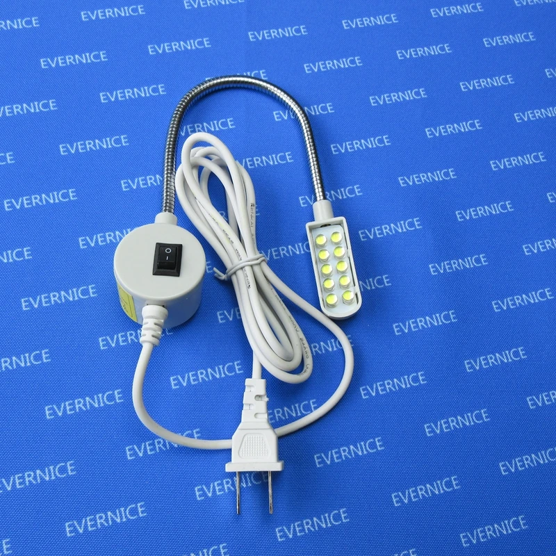 10 светодиодных ламп с магнитной основой и S-образной горловиной для JUKI DDL-8700 8500 8600