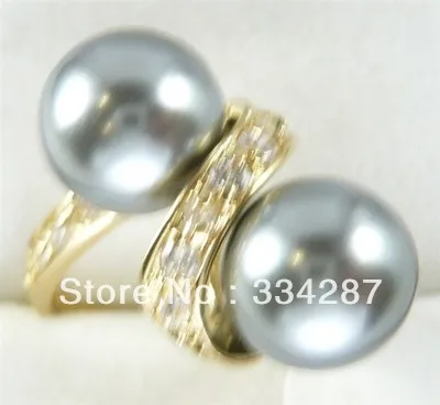 Кольцо с жемчугом 10 мм белый розовый серый черный желтый синий красный |