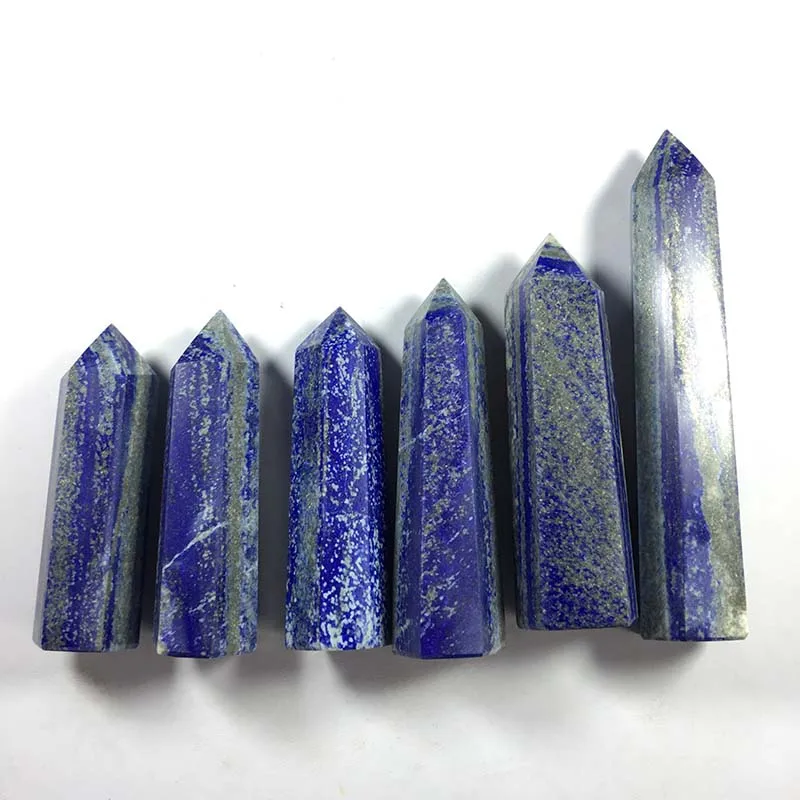 

High quality Natural rock single point lapis lazuli quartz crystal points for healing decoration MJP