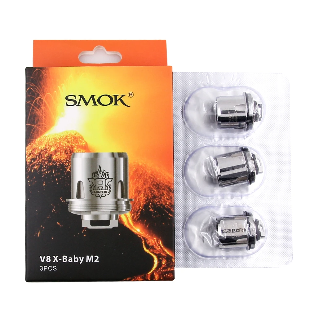 Оригинальный электронных сигарет SMOK TFV8 X BABY M2 Q2 катушки Детские РБА 0.25ohm 0.4ohm
