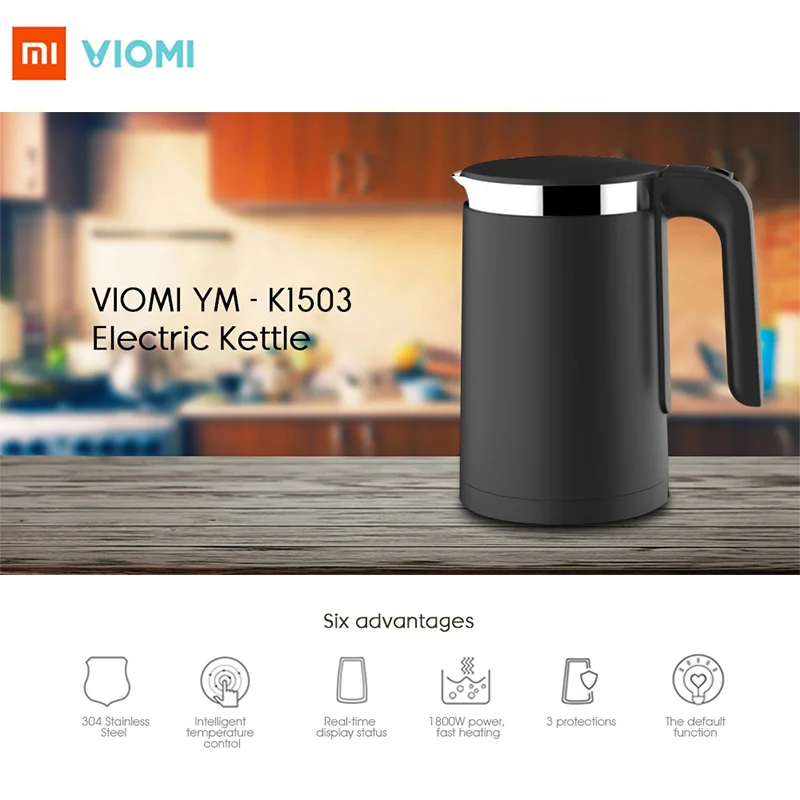 XIAOMI VIOMI Pro Электрический чайник 1800 л/Вт смарт постоянный Tmeperatue 5 мин Быстрое