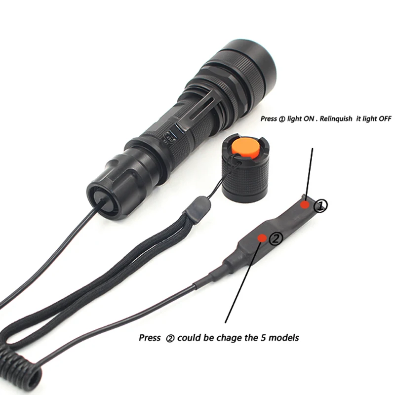 Litwod Z20188 XM L2 U3 USB Перезаряжаемый светодиодный фонарик 5000лм зум Алюминиевый пульт