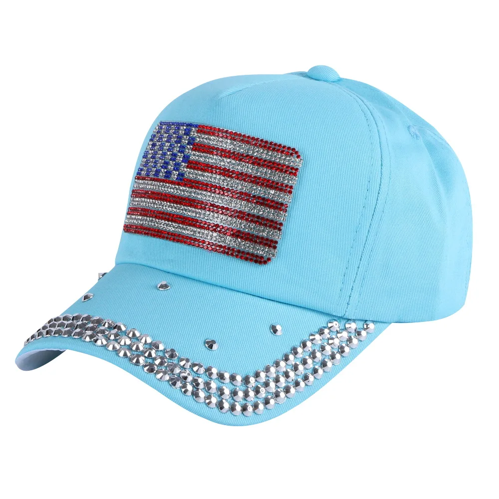 Новинка трендовая Кепка для мальчиков и девочек шляпа со стразами роскошные