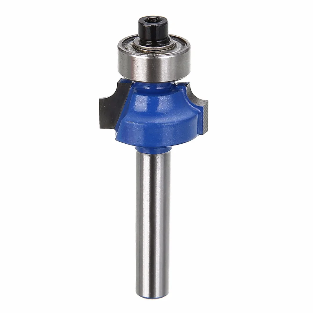 Фрезерный станок с синим хвостовиком 1/4 &quotрадиусом 1/4&quot углеродистая сталь