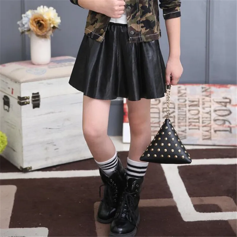 Юбка пачка из пу кожи для девочек с эластичным поясом|girls tutu skirt|baby girl skirtgirls |