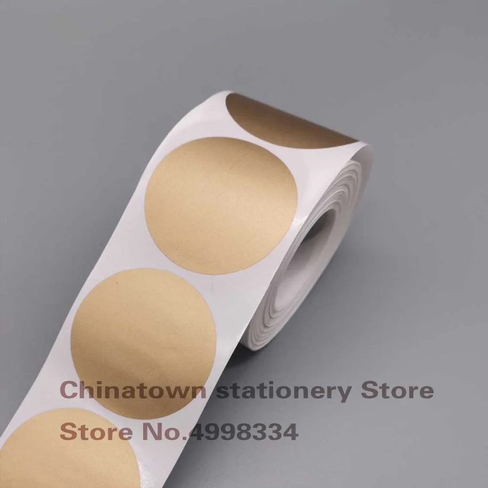 500pcs Scratch Off Stickers 2Inch Round Gold silvery Adhesive Labels For Tickets Promotional Game | Канцтовары для офиса и