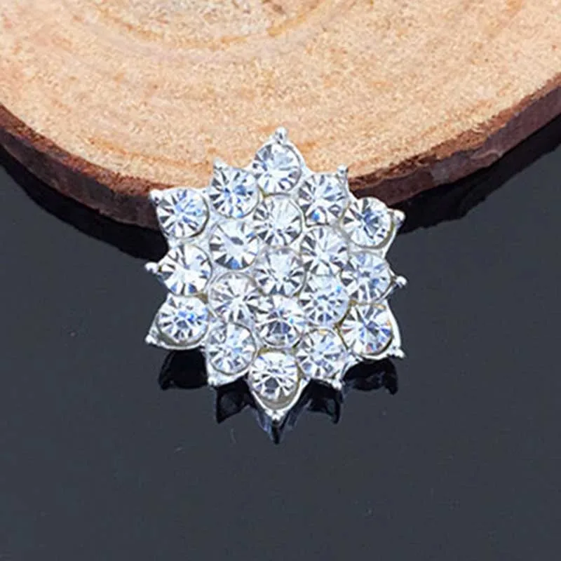 Новинка 2016 100 шт. стразы в виде снежинок лотос плоская задняя кнопка для