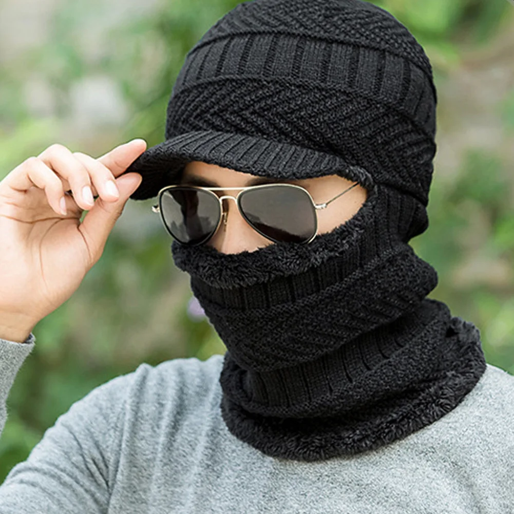 Шапочки зимняя шапка Открытый Велоспорт Мода из искусственной шерсти утепленная