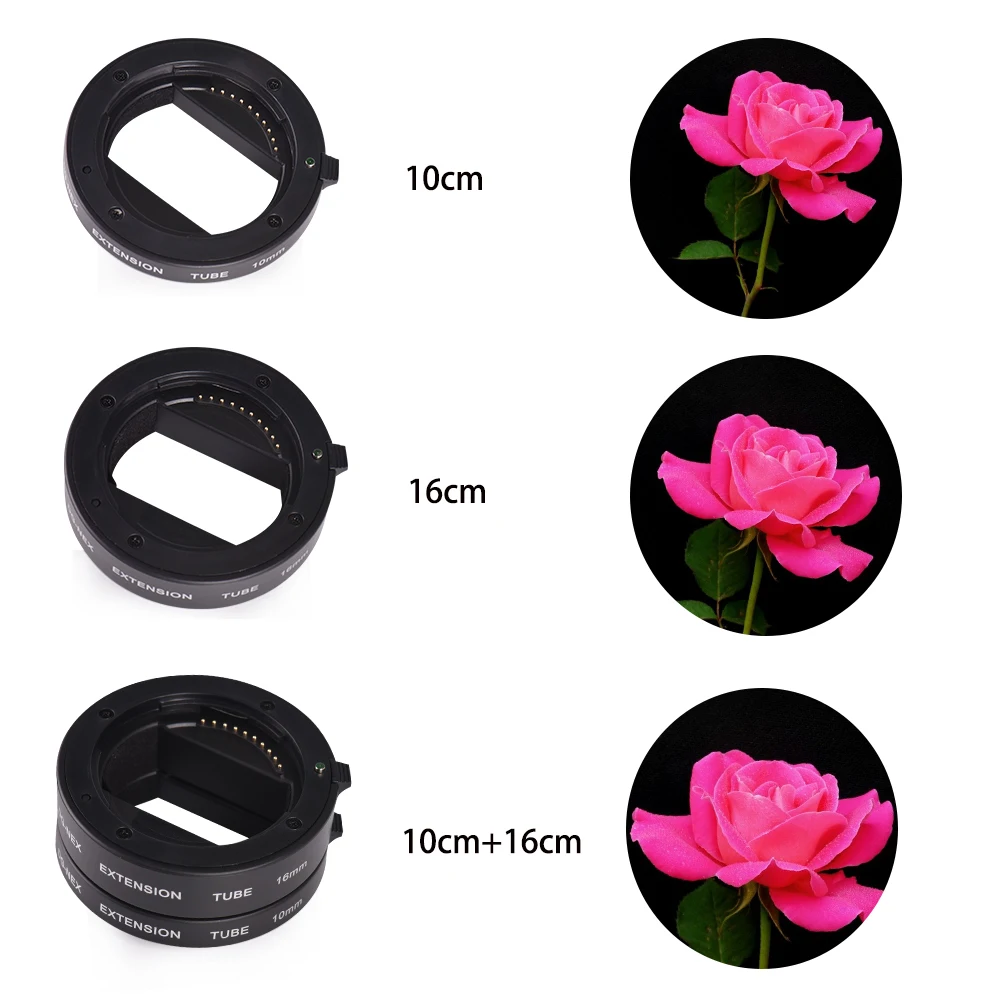 Макрокольцо с автофокусом Seafrogs Удлинительное Кольцо для Sony E Mount A6300 A6500 A6000 A7 A7II A7SII