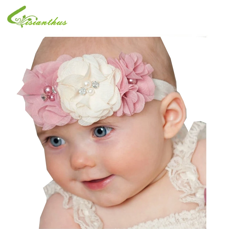 Baby Headbands Cute Chiffon Flower Hairbands Kids Children Girls Hair Accessories Babe Princess Headband Free Drop Shipping New | Детская