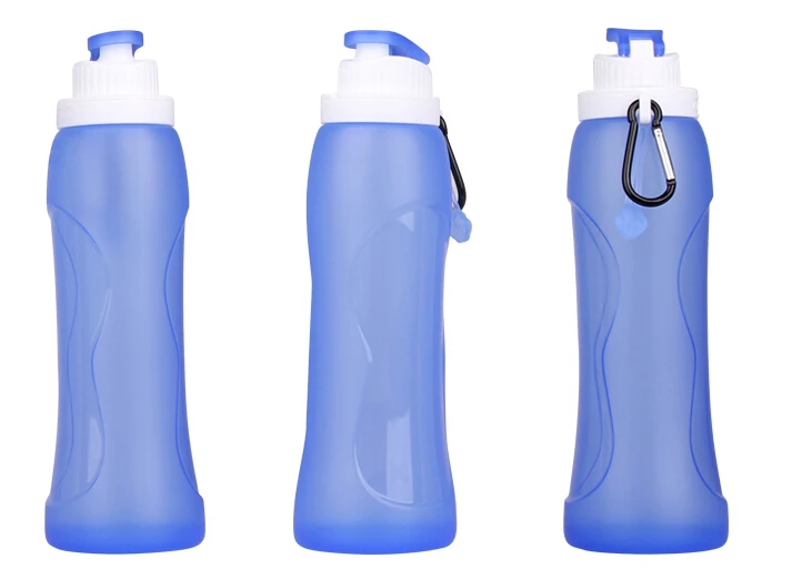 1 шт. Складная Силиконовая бутылка для воды на открытом воздухе путешествия Спорт