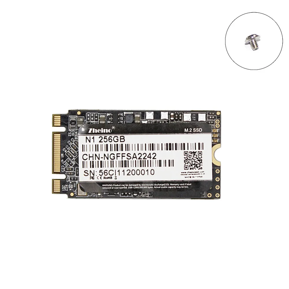 Zheino M.2 2242 SSD 64 ГБ 128 256 512 NGFF SATA Внутренний твердотельный диск для портативных ПК настольный сервер