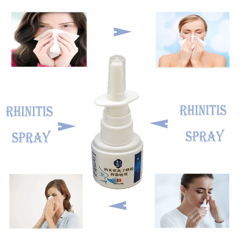 Антибактериальный аэрозоль 3 бутылки с серебристым ионным прополисом назальное