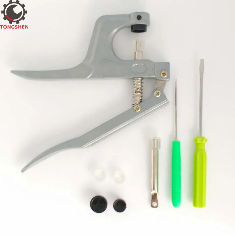 Metal Press Pliers Plastic Snaps Hand-held Tool Installs T3 T5 T8 Kam No-Sew Button Snap Fastener Attacher Punch | Дом и сад