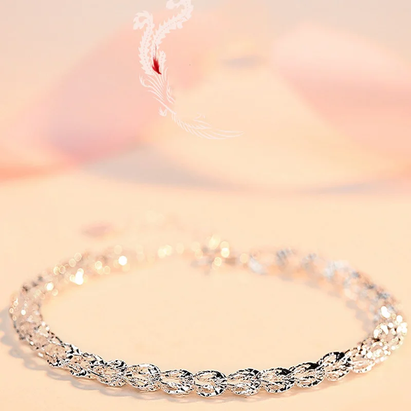 808 STORE Fine Jewelry Charm Women Silver Bracelet Retro Creative Design Wedding Anniversary Gifts | Украшения и аксессуары