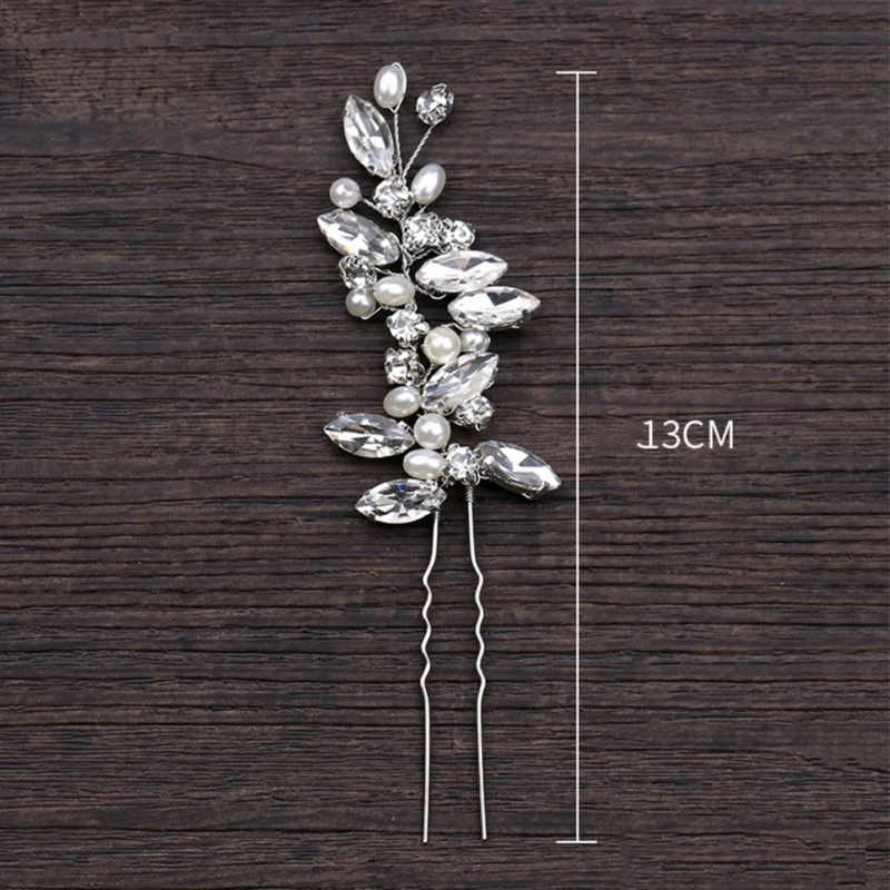 Заколки Стразы для невесты жемчужные женские Украшения головные уборы украшения