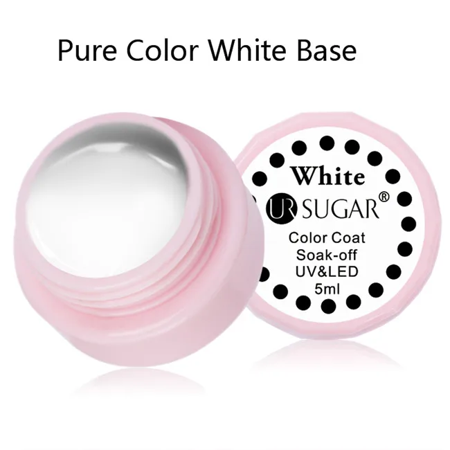 Pure Color white Ur Sugar 7 мл проволока для рисования ногтей гель лак для рисования Гель лак для вытягивания шелк паук Креативный ногтей художественный Гель-лак для ногтей 30 цветов - Цвет: Pure Color white