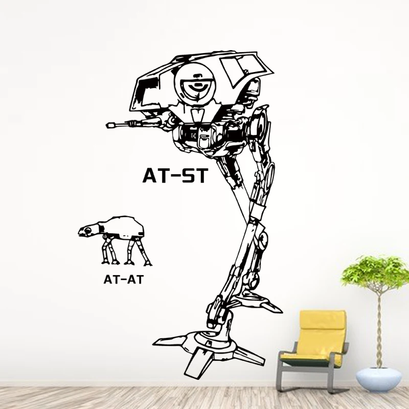 Звездные войны вездеход Скаут транспорт AT ST дома детская спальня гостиная