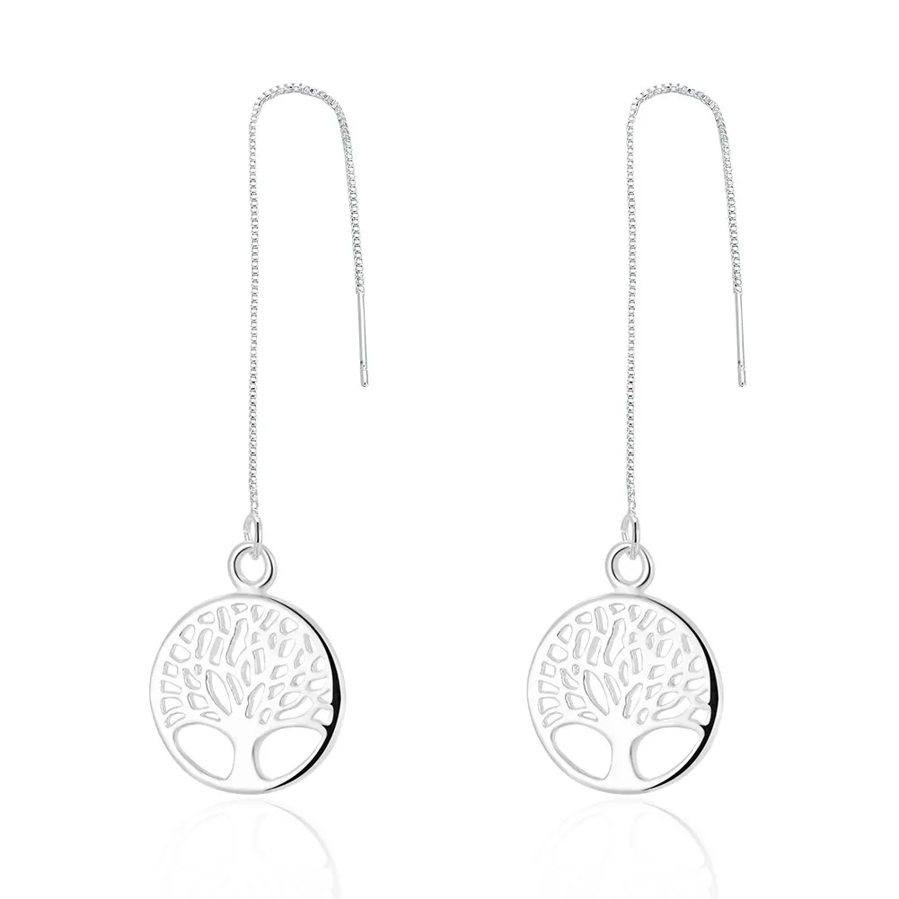 Женские Длинные Серьги серебряного цвета 12 см х 1 5 см|fashion long earrings|long earringslong earings
