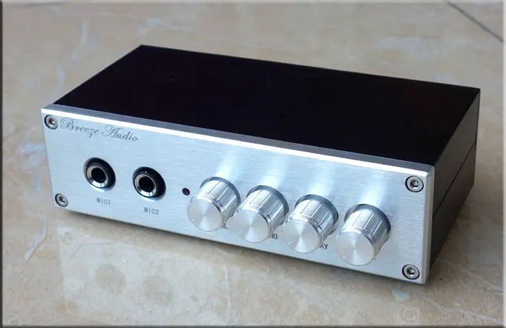 

Finished OF1 HD 2Mics karaoke Player Machine mini low-noise preamplifier-sn