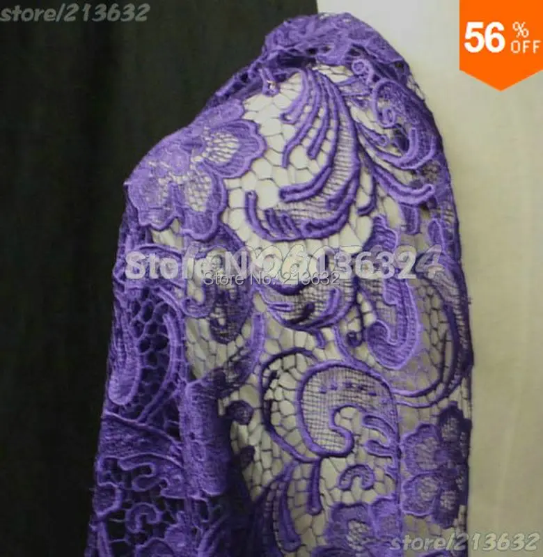 Африканское гипюровое кружево PQYY77 водорастворимое химическое ажурное tecido feltro