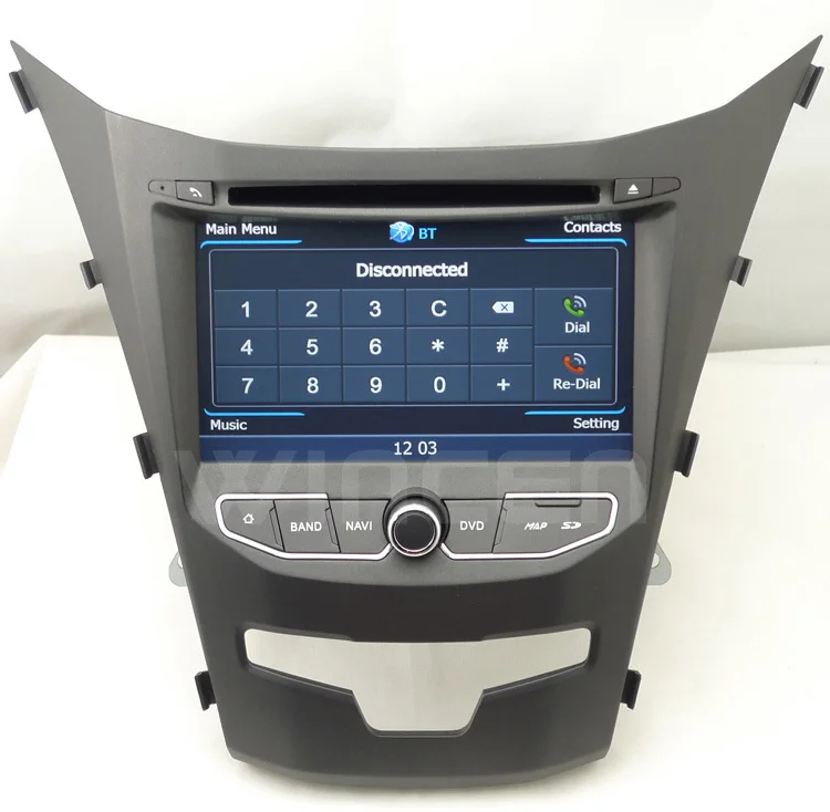 S100 A8 двухъядерный 1080P Автомобильный DVD GPS плеер для Ssangyong Korando 2013 на Поддержка