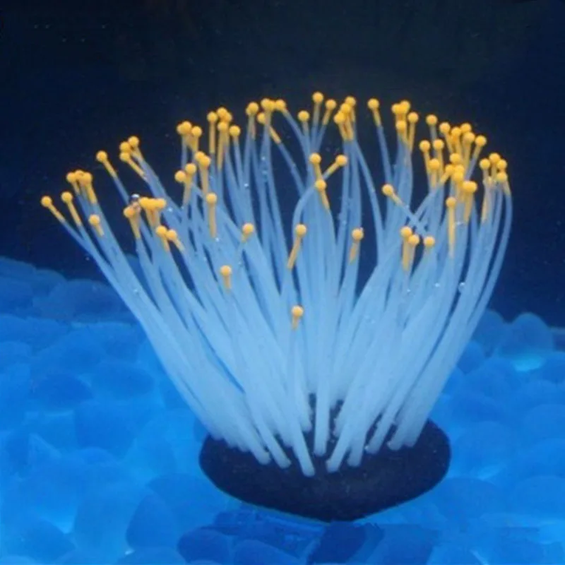 Моделирование световой морской анемон fish tank аквариум завод оборудование для украшения интимные аксессуары водная трава просмотра аксессуары