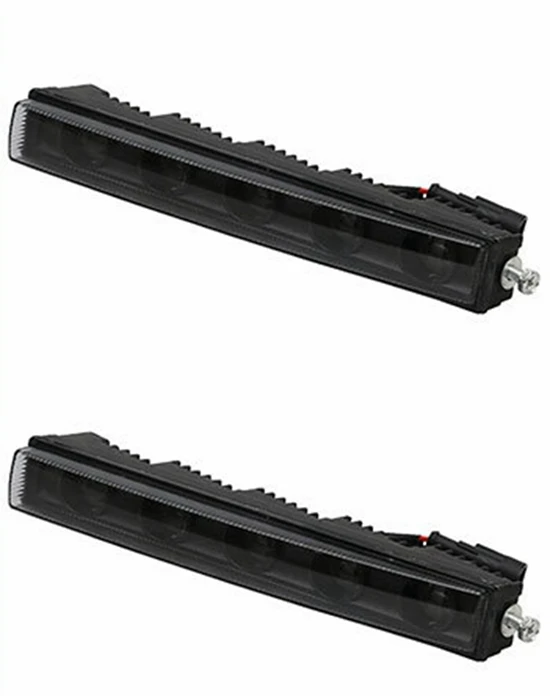 black 1 pair Тюнинговые автозапчасти 2 цвета СВЕТОДИОДНЫЙ Фонарь лампы DRL Подходит для Mercedes Benz G class G500 G350 G63 G65 G800 1990- лет Автомобильный Автомобиль - Цвет: black 1 pair