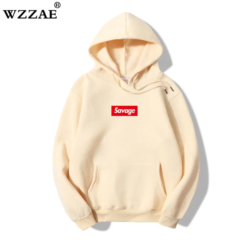 WZZAE 2020 новые Savage 100% хлопковые толстовки с капюшоном пародией Suprem No Heart X толстовка