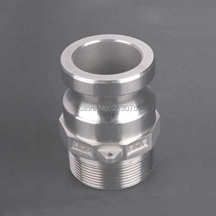 

Free shipping SS304 Stainless Steel CAM LOCK CAMLOCK&Groove TYPE F COUPLER Male to 1" NPT Male Adapter Home Brew
