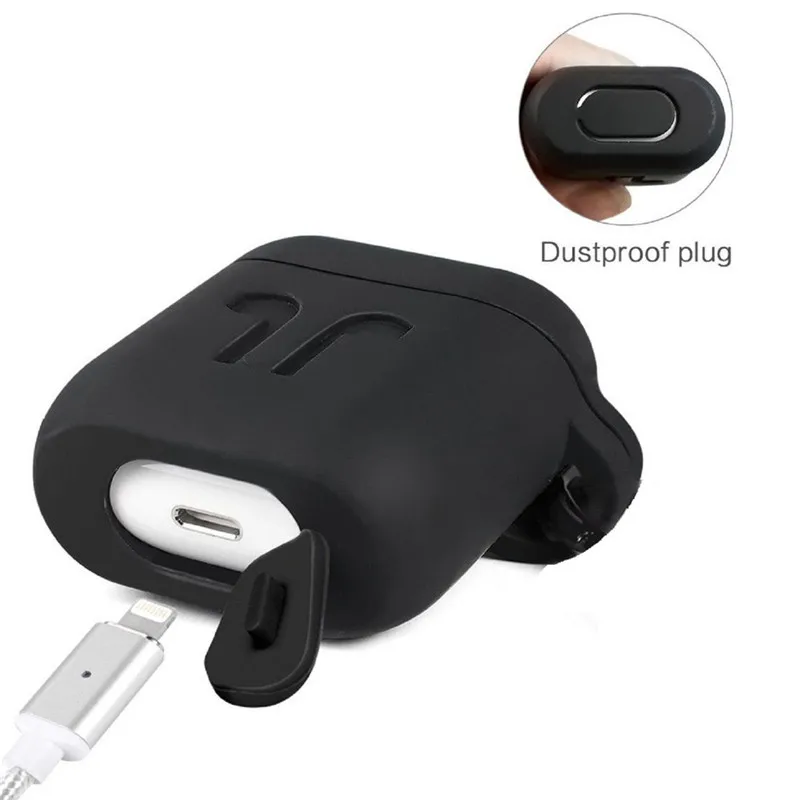 1 шт силиконовый Bluetooth беспроводной чехол для наушников AirPods Защитный Apple Airpod
